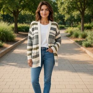 NWOT Pink Clover‎ x Stitch Fix Women’s Long Cardigan